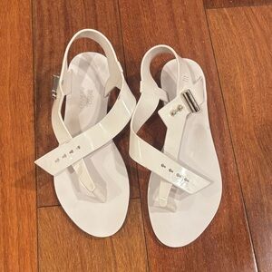 Melissa + Jason Wu Elegant White Sandals